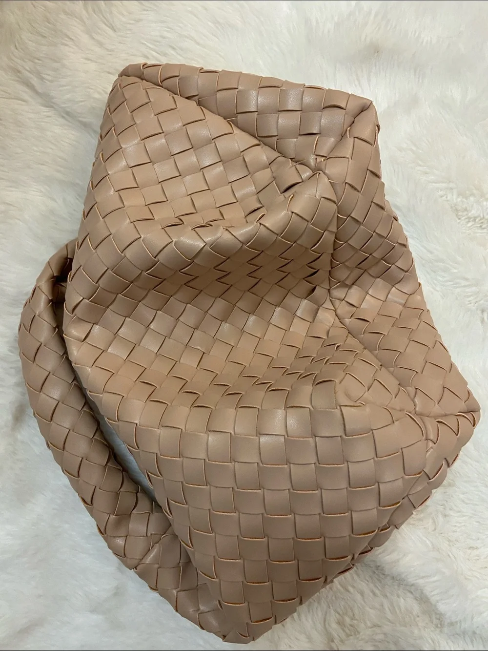 A New Day Woven Hobo Shoulder Bag in Tan
